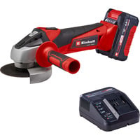 Power X-Change Akku-Winkelschleifer TC-AG 18/115 Li Kit, 18Volt rot/schwarz, Li-Ion-Akku 4,0Ah
