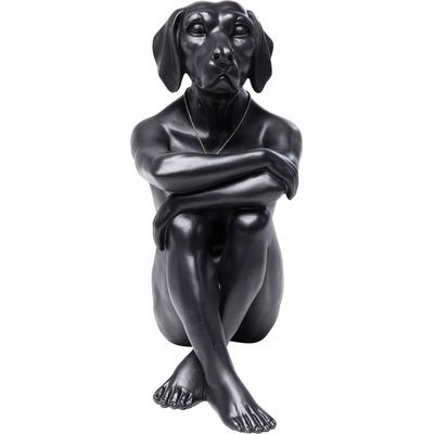 Dekofigur KARE DESIGN "Dog", schwarz, B:26cm H:33cm T:17cm, Polyresin, Dekofiguren, verschiedene Farben & Größen