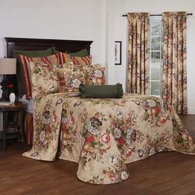 Wilkinson's Queensland Bedspread Multi Warm, Full / Double, Multi Warm