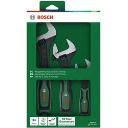 Bosch Zubehör, Schraubenschlüssel, Rollgabelschlüssel Set, 3-tlg. (6" 8" 10")