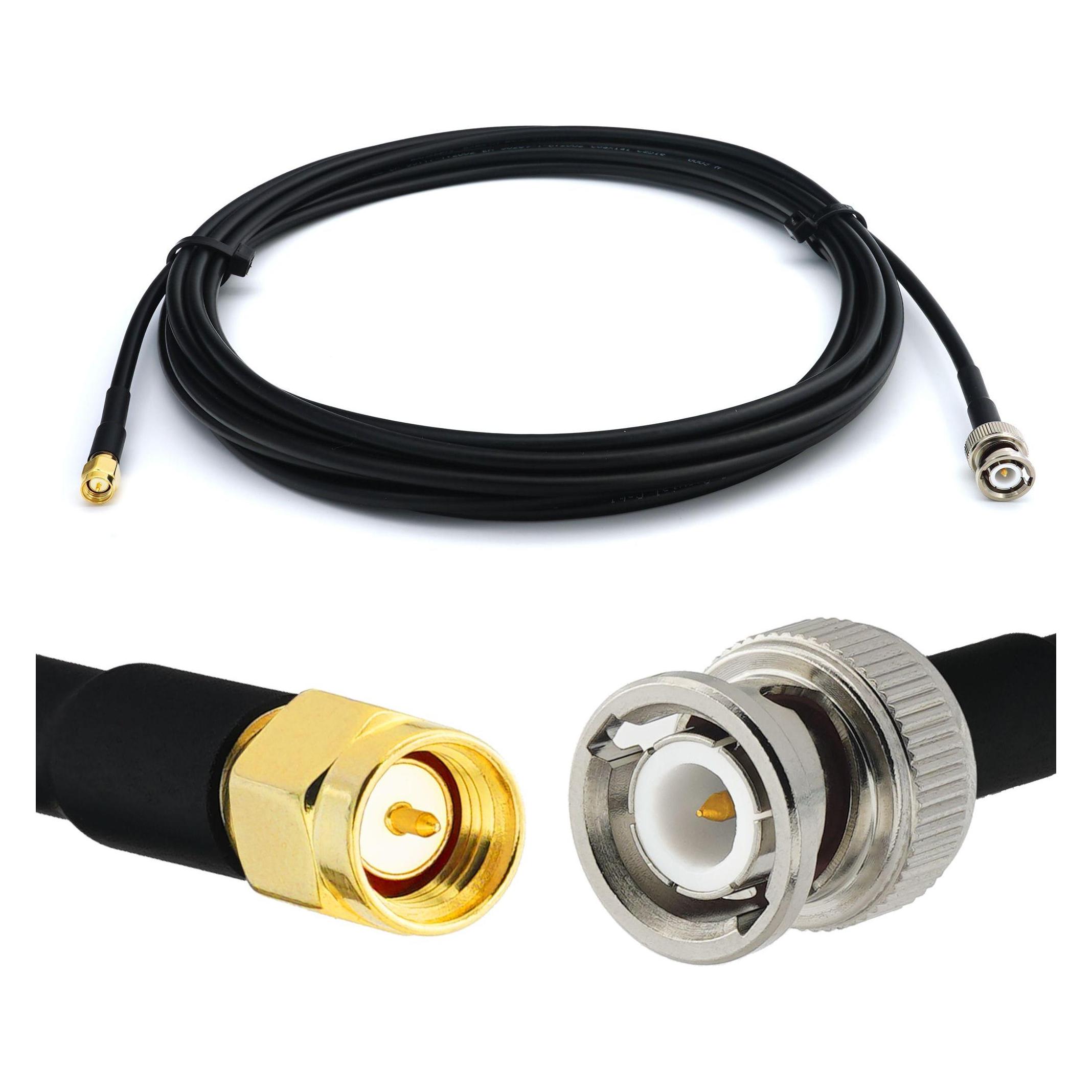 Rangeful BNC Male to SMA Male 50cm RG58/U Coaxial Cable RG58-BNCM-SM-0.5 (RG58-BNCM-SM-0.5)
