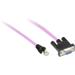 Schneider Electric VW3M3805R030 CANopen Kabel, RJ45-Stecker, 9polig Sub-D Buchse mit Leitungsabschluss, 3 m