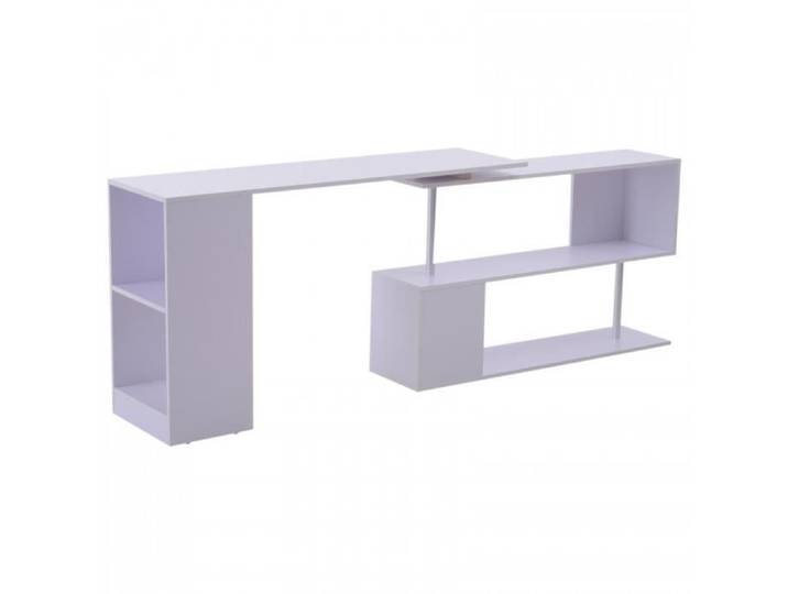 Table Informatique pivotante L Blanc