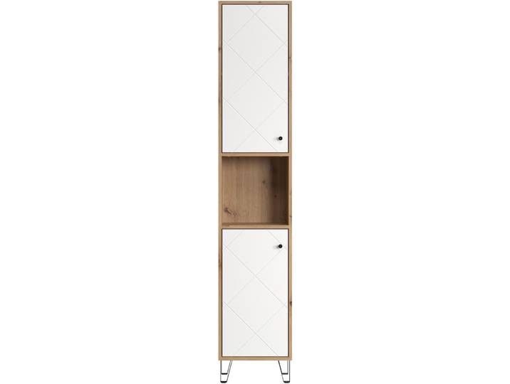 Badezimmerschrank Keaton eiche Holzwerkstoff B 36 T 29 H 191 cm