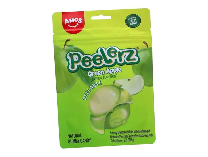Amos Peelerz gummie - groene appel 65 g