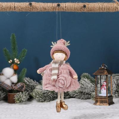Uplift Treasures Cute Plush Angel Girl Christmas Tree Hanging Ornament a