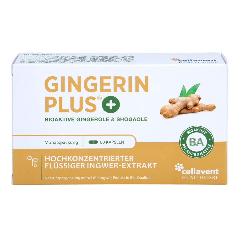 Cellavent Healthcare GmbH Gingerin Plus Kapseln 17168040