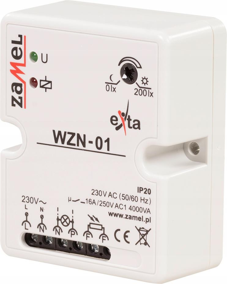EXTA Schemerschakelaar WZN-01, 16A, 230V, 0-200lx, Zamel