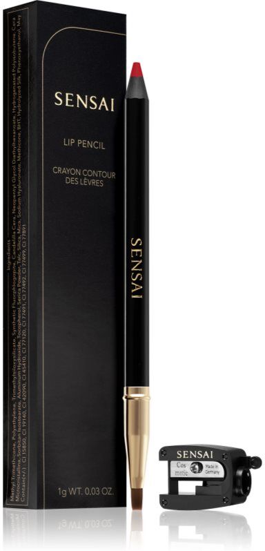 Sensai Lip Pencil lip liner with sharpener shade 01 Actress Red 1 g