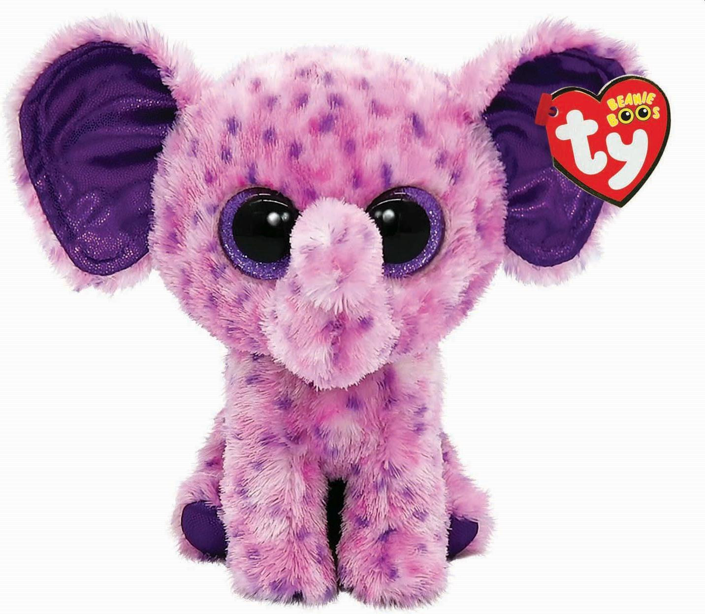 TY Beanie Boos Olifant Eve Pluche Knuffel, 15 cm