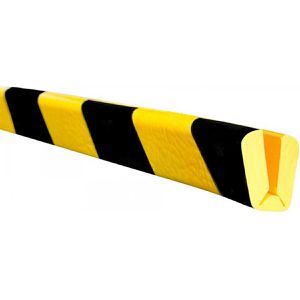 Moravia Schutzprofil Winkel, selbstklebend, 5m Länge, schwarz / gelb, 26 x 14mm, Ecken- & Kantenschutz