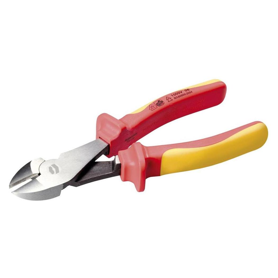 Toolcraft TO-8096811 VDE Kraft-Seitenschneider mit Facette 180 mm (180 mm) (TO-8096811)