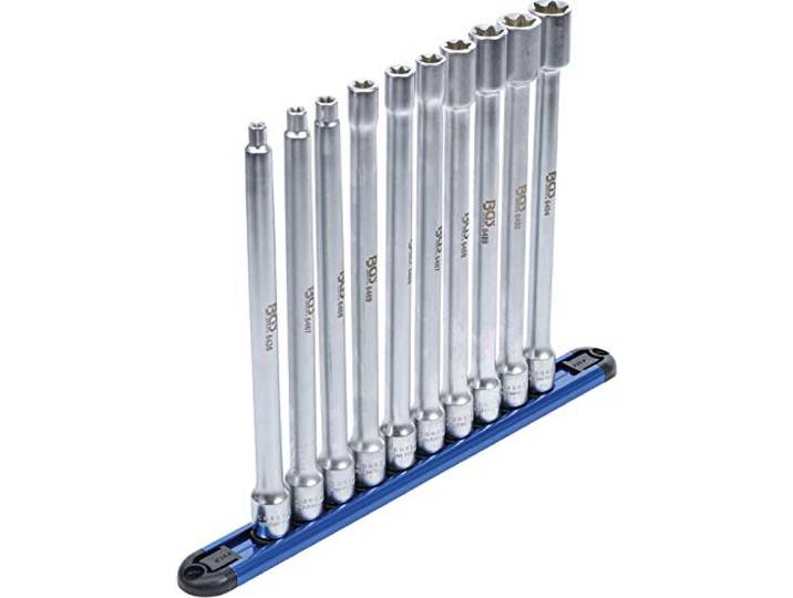 BGS 70026 Jeu de douilles\, profil E XXL 10 mm (3/8\ ) E6 - E20 10 pièces