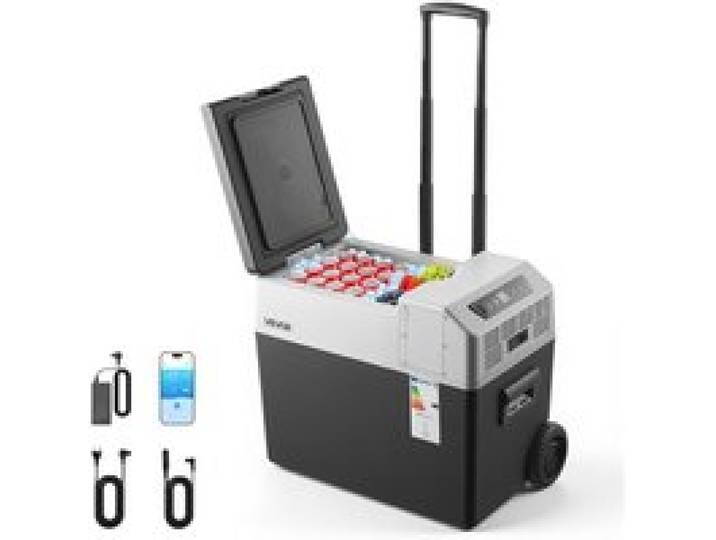 Glacière Électrique Voiture et Maison-VEVOR-Réfrigérateur Portable 40 L 12 V/24 V CC et 100-240 V CA pour Camping Voyage