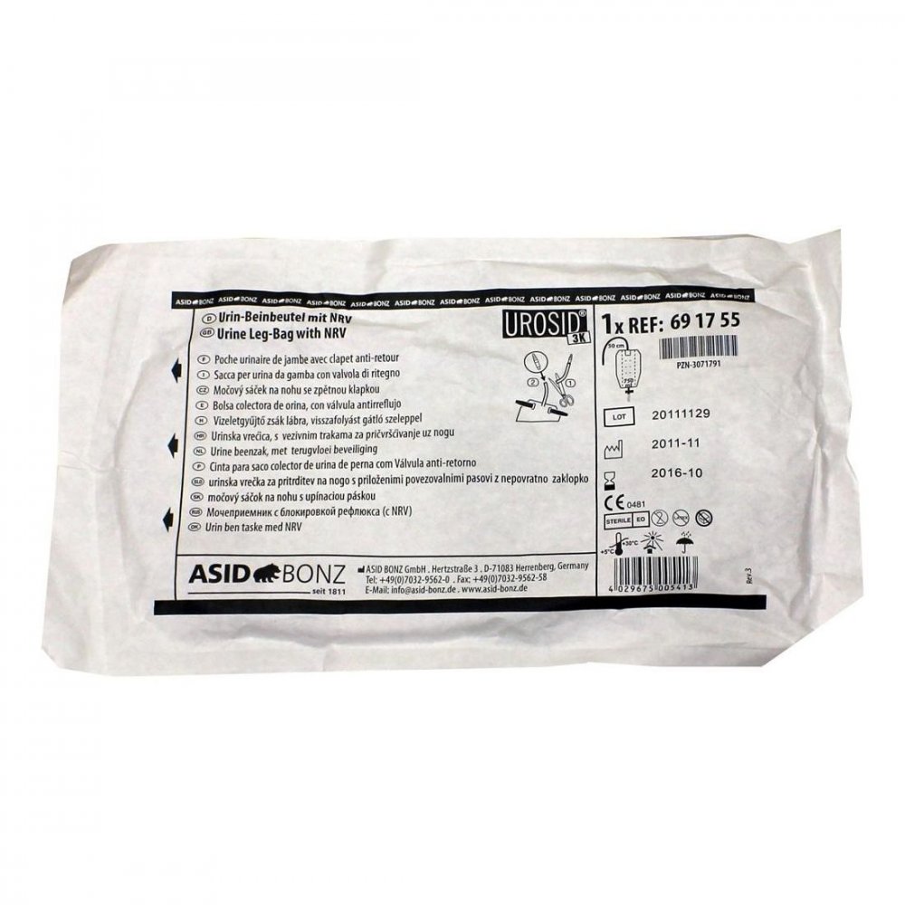 Medline International Germany GmbH Beinbeutel 750 ml Schlauch 50 cm kürzbar 03071791