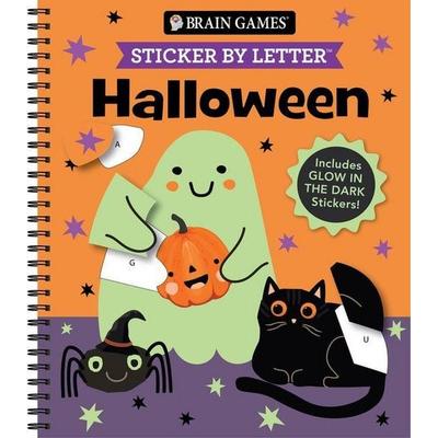 Brain Games - Sticker by Letter: Halloween, von Publications International Ltd,New Seasons,Brain Games, Publications International, Ltd.