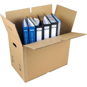 Umzugskartons 2-wellig, 10 Stück, belastbar bis 40kg, Innenmaße: 66 x 35 x 36cm