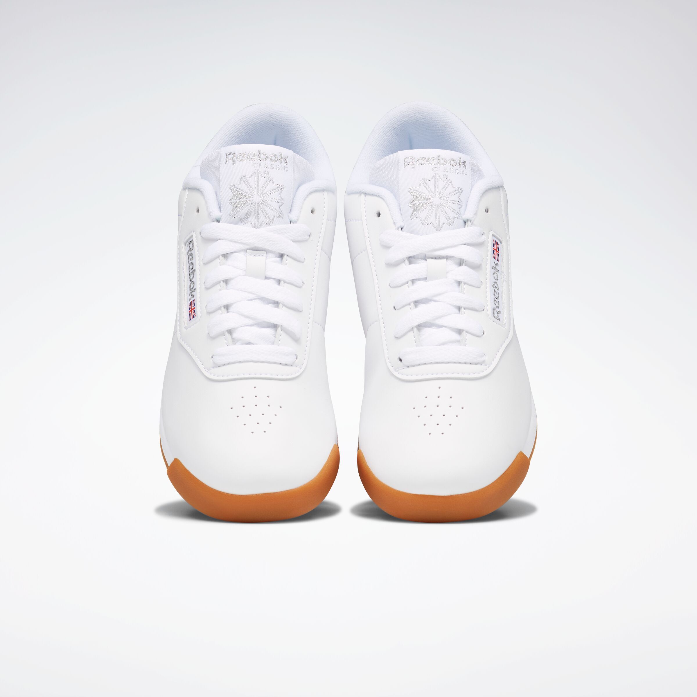 Sneaker REEBOK CLASSIC "PRINCESS", Damen, Gr. 40,5, weiss (weiß, gum), Synthetik, Schuhe Sneaker weiß, gum 40,5