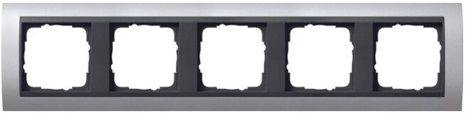 Gira Cadre de finition 5f. alu pour anth. ZL, incassable 021506 (021506)