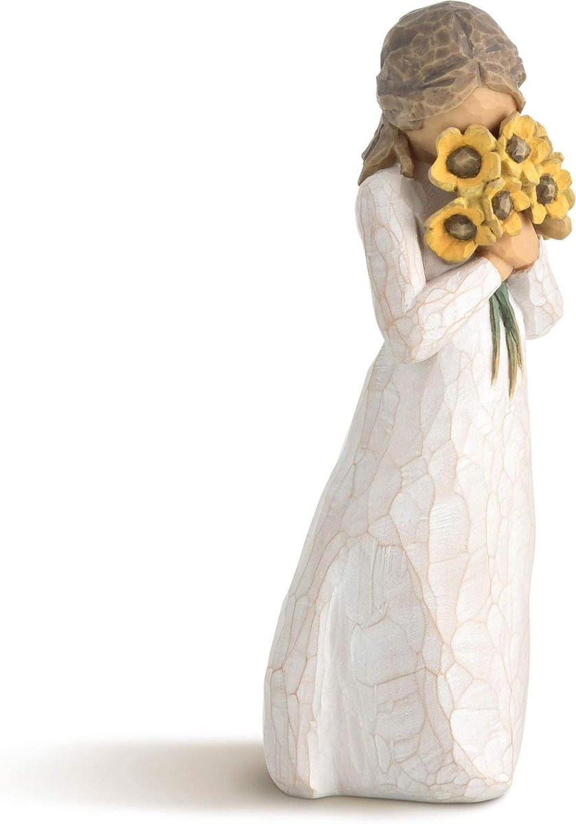 Willow Tree Decoratief Beeldje voor op Tafel - Meerkleuren - Hoogte: 17 cm