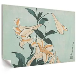 POSTER - 84x59 cm (A1) - Hokusai - Lilien