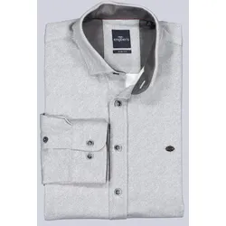 engbers Herren Hemd uni Grau slim fit Button Under - XXL