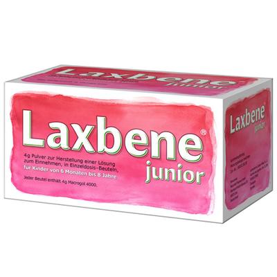 Laxbene junior 4 g Plv.z.H.e.Lsg.z.Einn.Kdr.6M-8J 50x4 Pulver zur Herstellung einer Lösung zum Einnehmen