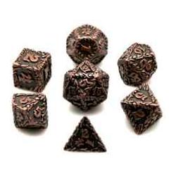 Dice4friends Würfelset Metall: Druid Copper (7) (DIC18060)