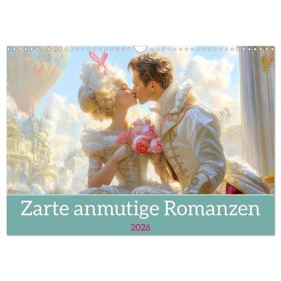 Zarte anmutige Romanzen (Wandkalender 2026 DIN A3 quer), CALVENDO Monatskalender