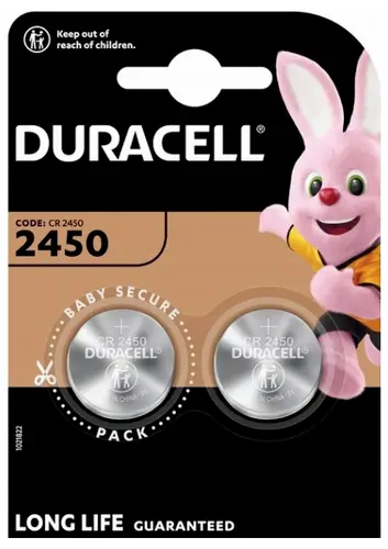 Duracell Knopfzelle CR2450 3V 2 St. 620 mAh Lithium CR2450