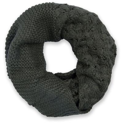 Strickschal STYLEBREAKER "Strick Loop mit Mustermix", Damen, grün (oliv, grün), Obermaterial: 100% Viskose CV., Modisch, Modetücher