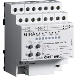 Gira 215400 Jal.aktor 4f DC 24 V Hand KNX REG