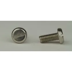 DIN 85 - Edelstahl A4 - M 6x12 - Flachkopfschrauben mit Schlitz