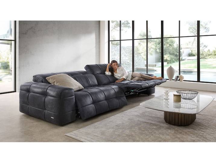 CAMPO DE´FIORI Designer Sofa Maxime mit Kopfteilverstellung in