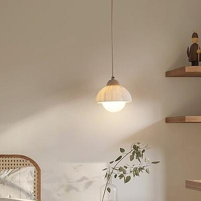 nordische moderne Pendelleuchte aus Alabastermarmor, minimalistische Eleganz