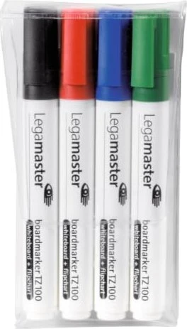 Legamaster TZ 100 Whiteboard-Marker farbsortiert 1,5 - 3,0 mm, 4 St.