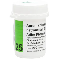 Biochemie Adler 25 Aurum Chlor. Natronat. D12 Adler
