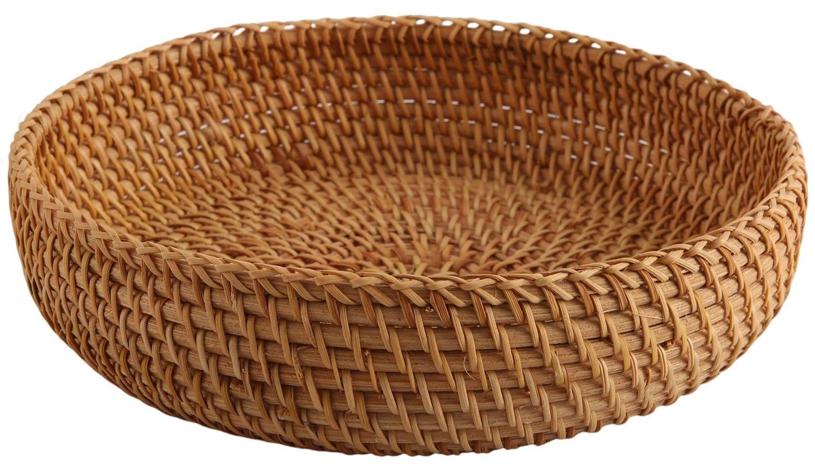 Dripio Rund lederen mand als fruitschaal of broodmand, 20 cm