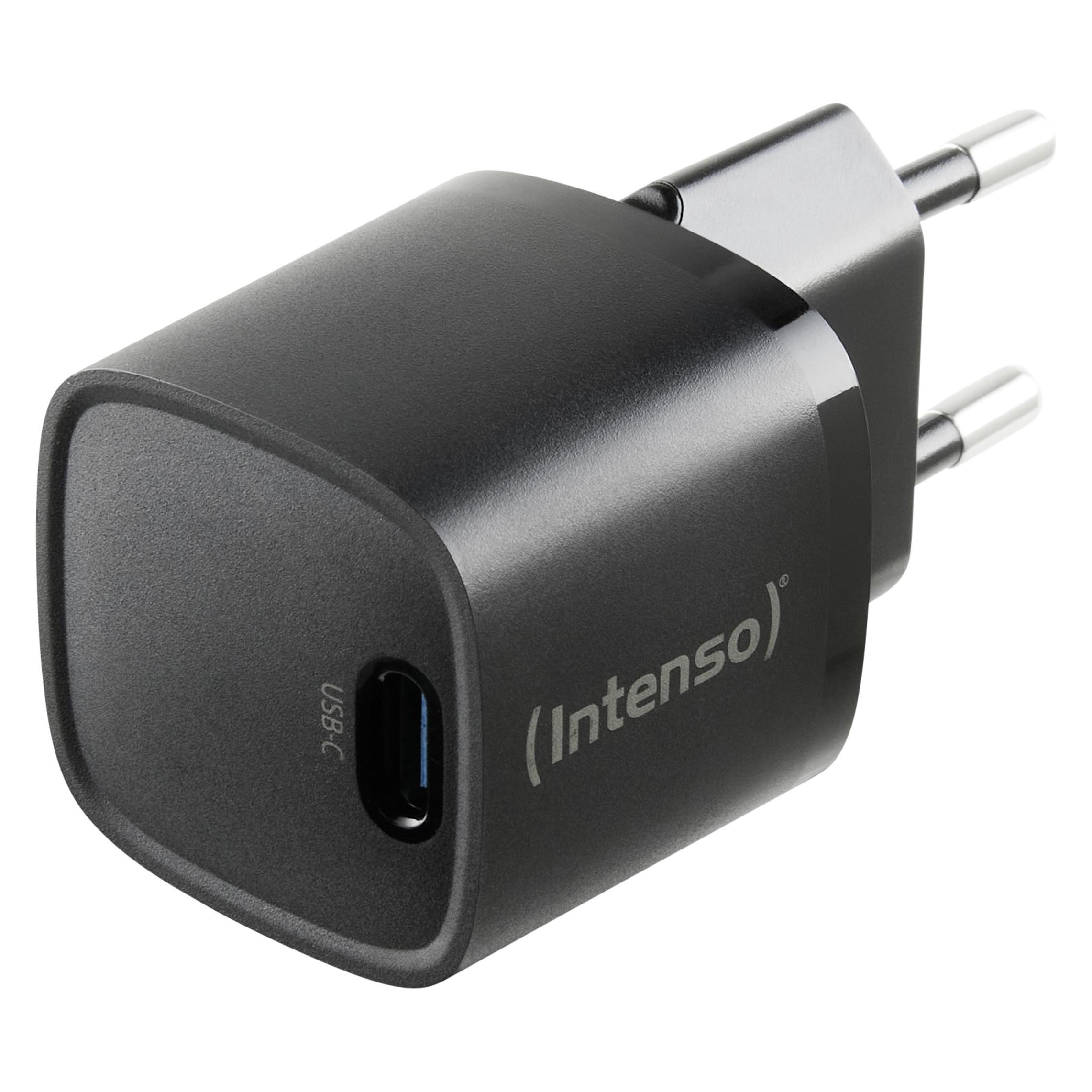 Intenso Power Adapter W30C² GaN Schwarz 1x USB-C 30W (30 W, 1 Port) (7803060)