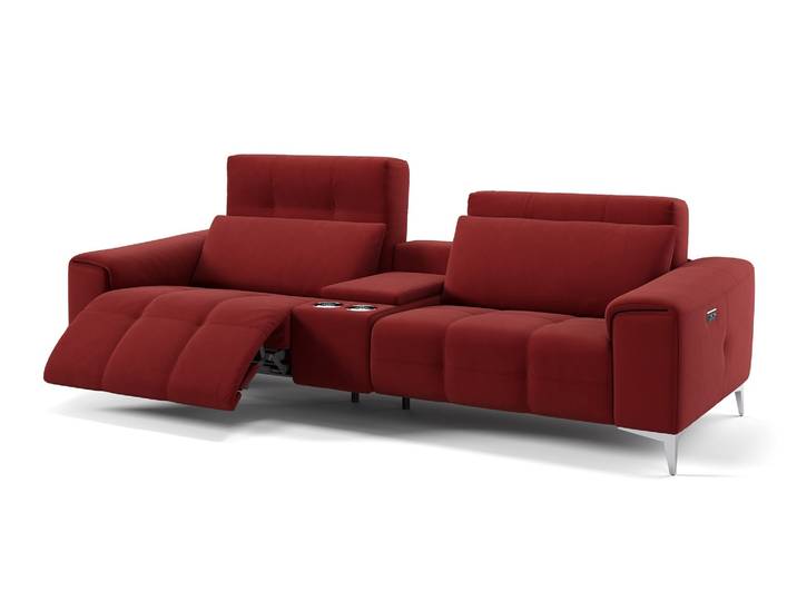 Designer Sofa Stoff 2-Sitzer Kinosofa SALENTO Homecinema