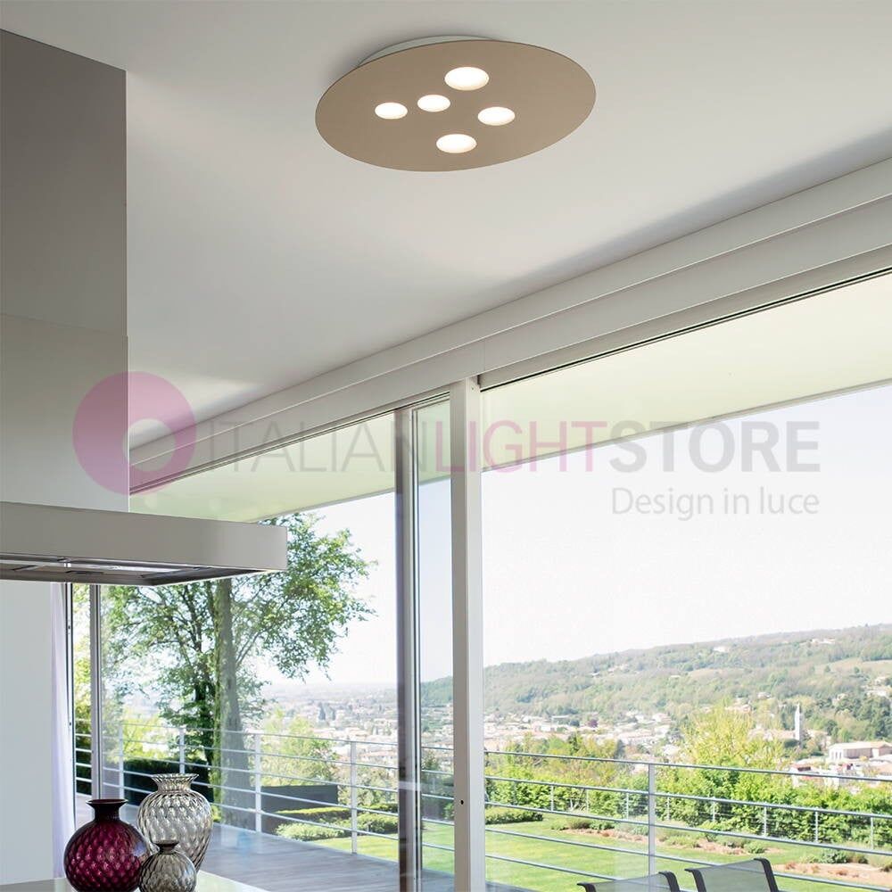 Luna Plafoniera A Soffitto Moderna 50x60 Cm
