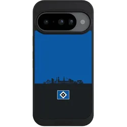 Nivocase Handyhülle für Google Pixel 10 Hülle NIVOpure Case Schwarz HSV Hamburg Skyline (Google Pixel 10), Smartphone Hülle, Schwarz