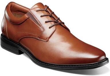 Nunn Bush Stark Plain Toe Oxford Shoes - Mens 15 Brown Oxford Medium