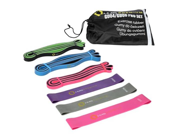 HMS Premium Exercise Rubber Set GU04/06 Pro Set
