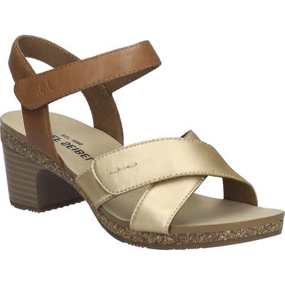 Sandale JOSEF SEIBEL "Grace 01, gold-kombi", Damen, Gr. 41, gold (gold, kombi), Obermaterial: 100% Rindsleder Leather cow., Schuhe Sandale