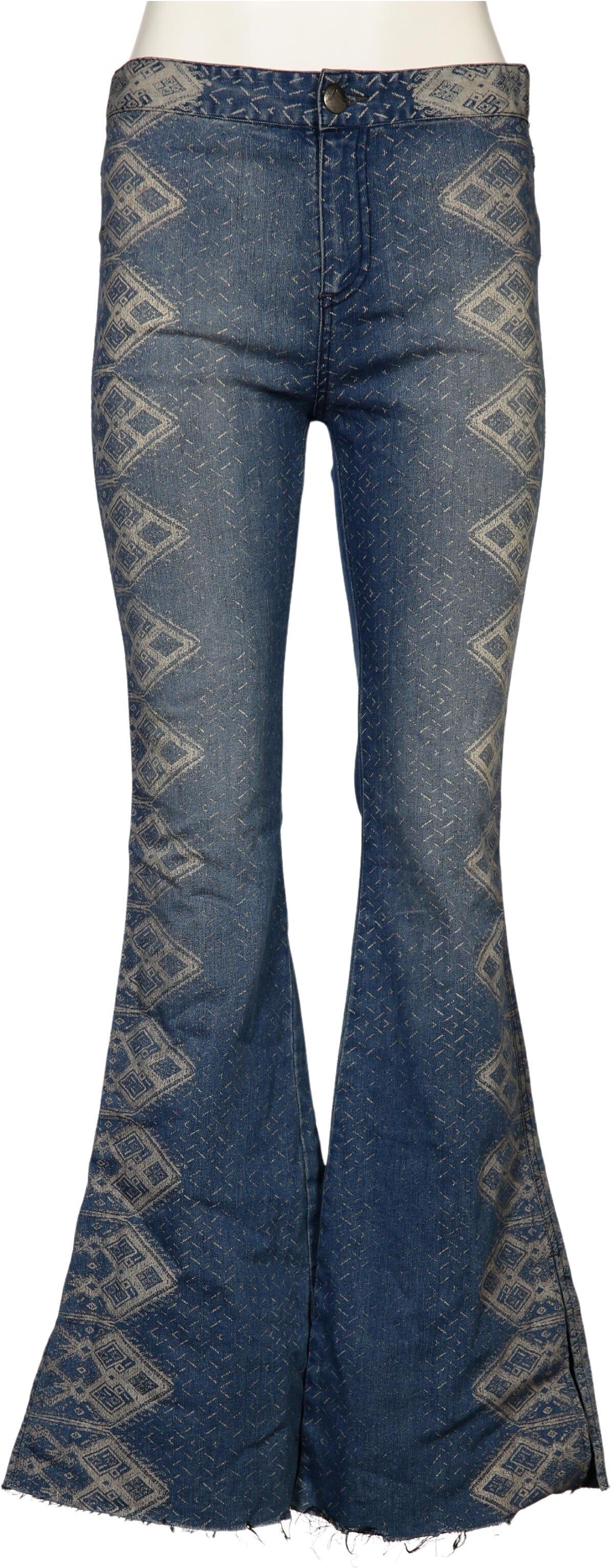 Free People Damen Jeans, Blau, Gr. W28, Baumwolle / Elasthan / Synthetik - Second Hand
