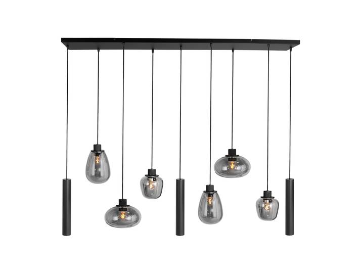 Suspension - noir - Reflexion - verre métal - lampe design - E27_GU10 - 3796ZW - Steinhauer
