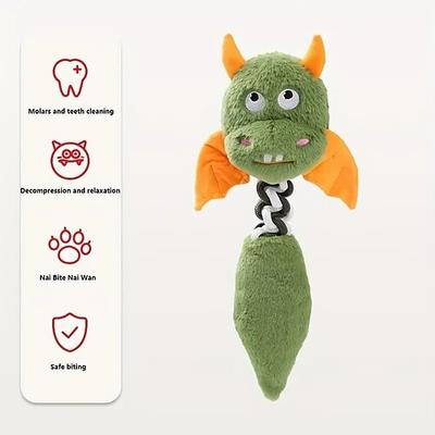 Kau-Spielzeug Plüsch-Spielzeug Interaktives Spielzeug Quietschen Spielzeug Leinen mit Langlebig Druck ablassen Beißseil Spielzeug Beißspielzeug für Hunde Innen Draussen Haustier spielen