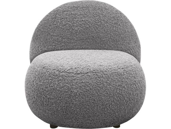 Home affaire Sessel Mithras II Cocktailsessel, organische Formensprache, Solitär Sessel, Bouclé oder Fellimitat, Lieferzeit nur ca. 2 Wochen