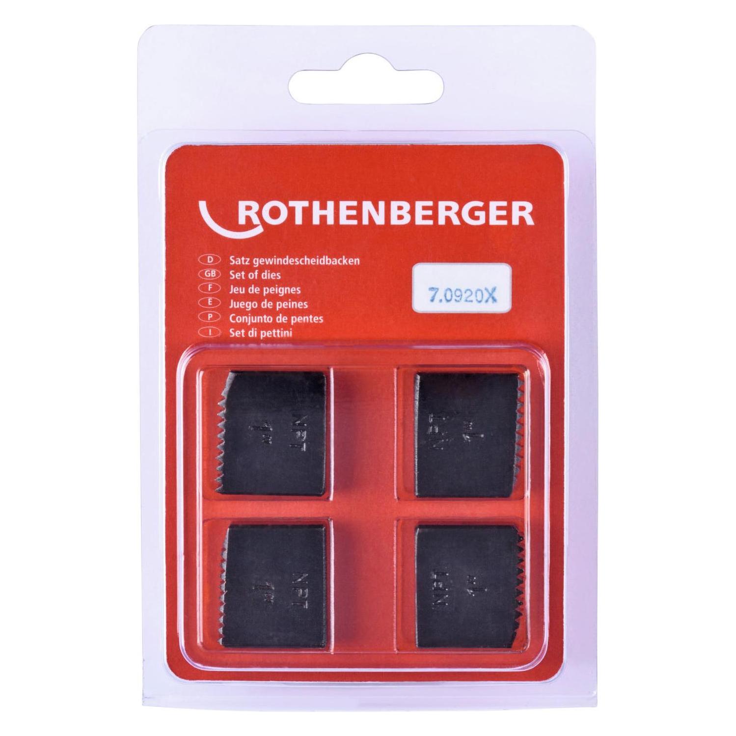 Rothenberger SC Schneidbacken, NPT, 1", 4 Stück (070920X)